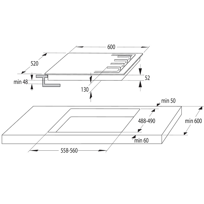 gorenje bos6747a01x + gw641ex beépíthető sütő gáz főzőlap szett